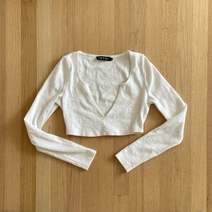 Princess Polly motel cropped long sleeve